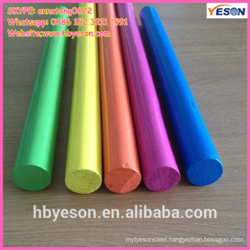 broom painted wooden handle/colorful wooden handle/colorful wooden toy handle